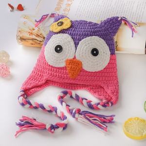 Gorro de Ganchillo Estilo 2025, Gorro de Búho Hecho a Mano de Alta Calidad para Niños y Bebés, Gorro de Invierno Disponible - Product Image 2