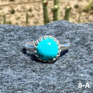 แหวนเทอร์ควอยซ์10มม. แหวนคิงแมนอัญมณีสีฟ้า925เครื่องประดับเงินสเตอร์ลิงทำด้วยมือแหวนชั้นดีของขวัญวันเกิดสำหรับผู้หญิงและเพื่อน - Product Image 2