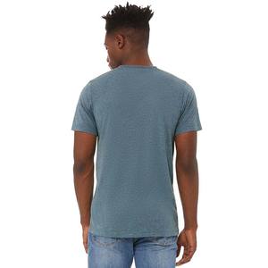 T-shirt unisexe à manches courtes et col en V Heather Slate XS (Style Original Label T-shirts pour hommes) - Product Image 3
