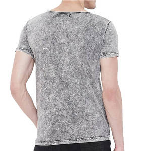 Uso al aire libre Nuevo diseño Hombres Lavado ácido Camisetas Venta al por mayor Ropa de moda Hombres Lavado ácido Camisetas - Product Image 5