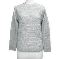 Pull tricoté épais personnalisé à prix raisonnable pour femme, nouveau modèle élégant à col rond et manches longues, en mélange de nylon et de laine, idéal pour le ski et la patrouille.