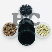 Perles pour cape de coiffure en acier inoxydable, 100 pièces, couleur et logo personnalisables, confortables pour l'utilisation en salon de coiffure