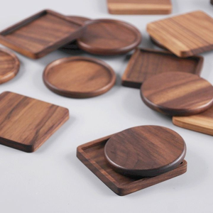 แผ่นรองแก้วไม้ทรงกลม ทนทาน ทนความร้อน สำหรับกาแฟ ชา ไวน์ แก้วน้ำ ใช้ในบ้าน สำนักงาน ห้องครัว - Product Image 3