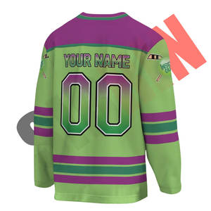 Camisetas de Hockey sobre Hielo Personalizadas con Sublimación Premium, Diseños Personalizados para Equipos Escolares, Transpirables, de Secado Rápido, 100% Poliéster - Product Image 5