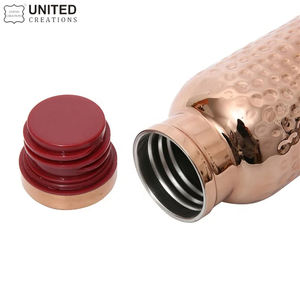 32oz 950ml Botella de agua de cobre 100% Botella de cobre puro para agua potable - Product Image 4