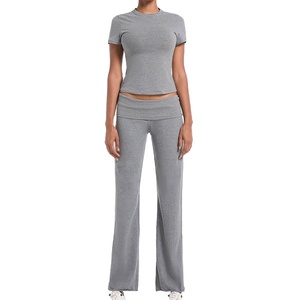 Women's <b>Sets</b> 2 <b>piece</b> <b>set</b> women <b>Two</b> 2 <b>Piece</b> Outfit <b>Lounge</b> <b>Sets</b> Half Sleeve T Shirts Full Length Trousers Women Tracksuits 2026 - Product Image 6