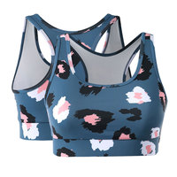 Soutien-gorge de sport sans couture pour femme grande taille, dos nu à bretelles croisées, avec logo personnalisé sur le devant, idéal pour la course, le yoga et la gym