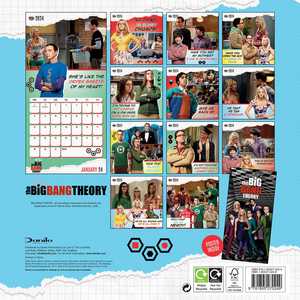 Calendrier promotionnel 2024 Big Bang Theory avec mini-affiche pour la décoration du bureau ou de la maison - Product Image 1