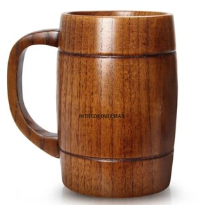 Top Quality Acacia Wooden Made Simple Designer <b>Mug</b> For Home Hotel And Barware Beer <b>Coffee</b> And Tea Drinkware Accessories Supplies - Product Image 2