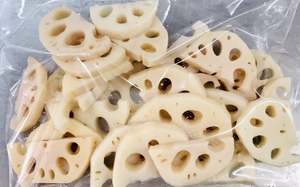 CORTES DE RAÍZ DE LOTO CONGELADOS/LISTOS PARA COCINAR/CARBURANTES SALUDABLES/FUENTE NATURAL - Product Image 2