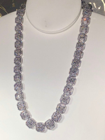 Cadena Cubana Personalizada con Moissanita para Hombre, Corte Brillante Redondo, Probador de Diamantes, Estilo Hip Hop, Collares de Moissanita