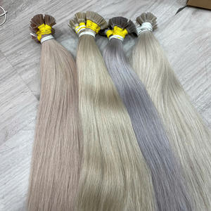 Mini punta plana queratina cabello doble dibujado virgen extensiones de cabello humano Remy cabello de calidad superior - Product Image 5