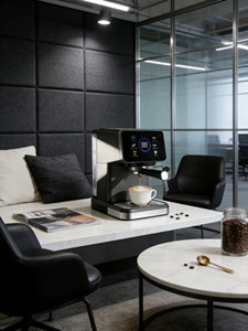 Machine à expresso professionnelle DON FELIZ 1050W, 20 bars, qualité commerciale, pour café froid, cappuccino, avec écran tactile numérique - Product Image 1