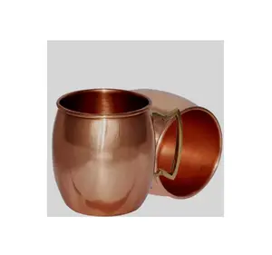 PROFESSIONAL Copper Antique Moscow Mule Tassen mit Messing griff Barrel Copper Mug Cocktail Beverage Trinkbecher