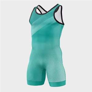 Venta al por mayor barato sublimación impresión personalizada Freestyle traje de levantamiento de pesas Lucha Libre camisetas - Product Image 5