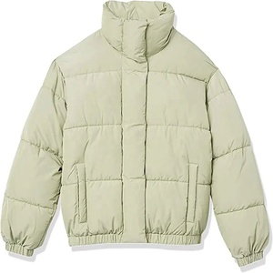 Chaqueta acolchada corta de Invierno para mujer personalizada de alta calidad 2026, prendas de vestir cortas al por mayor, cremallera de estilo informal a prueba de viento para mujer - Product Image 1