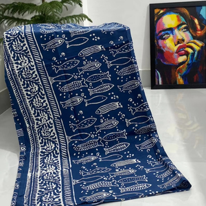 Pañuelo de Playa Ligero de Algodón con Estampado Digital Boho, Mandala, para Verano, Tipo Sarong - Product Image 1