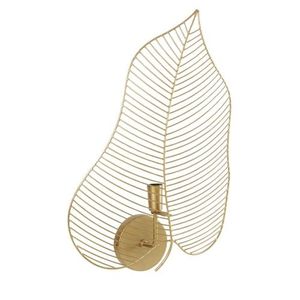 Lámpara de Pared de Alambre de Latón Antiguo METAL WAVE - Aspecto Moderno y Duradero, Fácil de Instalar y Mantener, para Iluminación Junto a la Cama - Product Image 1