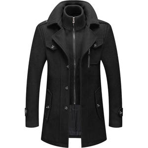 Manteau d'hiver ample et oversize pour femme, veste matelassée à col roulé et capuche, séchage rapide, respirante, tissée, teinte unie, devant uni - Product Image 1