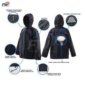 Imperméable de travail industriel économique et robuste en PVC, ensemble 2 pièces (veste et pantalon) résistant à l'eau - Product Image 4