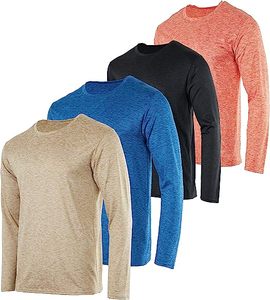 Men's Dry-Fit Moisture <b>Wicking</b> Performance Long Sleeve <b>T</b>-<b>Shirt</b> Direct From Factory - Product Image 6