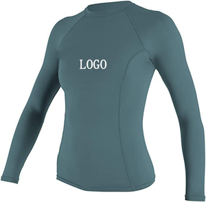 Rash Guard de mujer con estampado personalizado UPF 50 + Skins Rashguards camisas de compresión de manga larga protección UV natación surf Top - Product Image 2