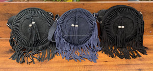 แฟชั่นใหม่กระเป๋าสะพายไหล่หนังนิ่มทรงกลมกระเป๋าสะพายข้างสไตล์โบฮีเมียนสำหรับผู้หญิงกระเป๋าสะพายข้างสไตล์คาวเกิร์ลของขวัญสำหรับเธอ - Product Image 5