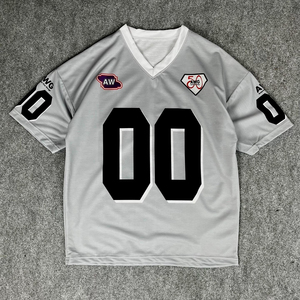 Camisetas de Fútbol Americano para Hombre, Tallas Grandes, Secado Rápido, Transpirables, Poliéster, Logotipo Personalizado, Servicio OEM, Corte Automatizado, Bordado - Product Image 6