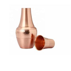 Carafe en cuivre à double paroi avec couvercle, étanche et antimicrobienne, s'adapte aux styles de décoration intérieure minimalistes/traditionnels/luxueux - Product Image 5