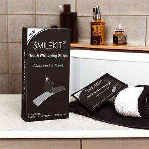 Bandes de blanchiment des dents multi-usages Best-seller Bandes de blanchiment des dents au charbon de bois et à la menthe pour 28 traitements - Product Image 2