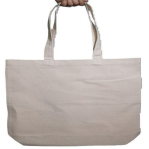 Bolsa de Mano de Lona de Algodón Ecológica para Mujer, con Cierre de Cremallera, Bordado Personalizado, Diseño Musical, para la Playa y Uso Diario - Product Image 1