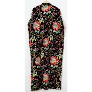 Robe kimono pour femme à imprimé floral fait main, taille unique, imprimé floral romantique, vêtements de nuit confortables, robe de nuit pour la maison - Product Image 6