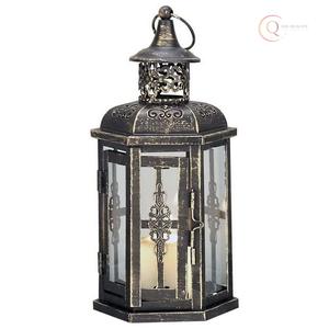 เชิงเทียนโคมไฟโลหะทำด้วยมือที่มีพื้นผิวที่หรูหรา | เดือนรอมฎอนกันน้ำและทนทาน | สำหรับตกแต่งบ้านและให้เป็นของขวัญ - Product Image 4