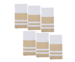 Serviette en coton carré vintage faite à la main 100% réutilisable pour la maison ou l'avion Design brodé personnalisable - Product Image 5