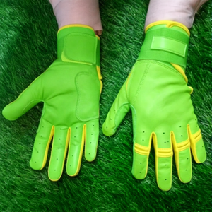 Guantes de Bateo de Béisbol de Cuero Duradero, Cierre de Gancho y Bucle Ambidiestro, Logotipo Personalizado, Ecológicos, Equipo Deportivo para Adultos - Product Image 1