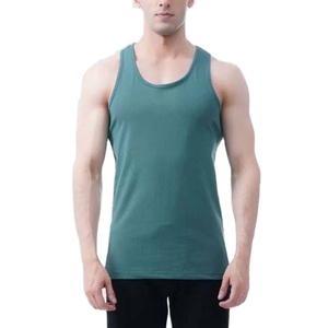 เสื้อกล้ามออกกำลังกายแบบสั่งทำพิเศษ ทรงปกติ ระบายอากาศได้ดี ไซส์ใหญ่ ราคาพิเศษ เสื้อกล้ามคอกลมผู้ชาย ผ้าโพลีเอสเตอร์ผสมคอตตอน - Product Image 1