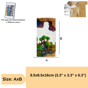 Anime Lamp, Epoxy Resin Lamp, Custom Epoxy Resin Lamp, Resin Wood Art Lamp, Custom Night <b>Light</b>, Handmade Gift, Christmas Gift - Product Image 4