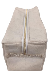 Embrayages en toile de coton personnalisables pour femmes Mumbai fabricant exportateur indien été mode pochette fermeture à glissière franges - Product Image 3