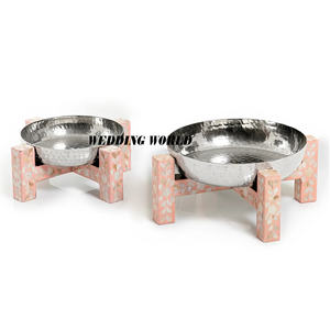 Ensemble de deux bol à chocolat avec support en bois Bol sucré fait à la main de belle qualité Classique Élégant Nouveau bol à chocolat - Product Image 3