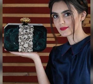 Resin <b>Box</b> Clutches <b>for</b> Women Premium Luxury Handmade Collections Women Clutch Evening Clutch <b>for</b> <b>Sale</b> BY FAIZACRAFT - Product Image 1