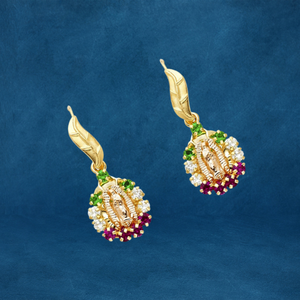 Pendientes Madre María chapados en oro de lujo modernos para mujer, diseño personalizable a la moda, Diamante de perla para fiesta cristiana clásica - Product Image 2