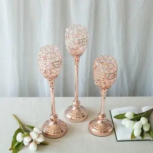 โคมไฟไม้แก้วและโลหะพร้อมที่จับเชือกเหมาะสำหรับการตกแต่งโต๊ะขนาดกลางห้องนอนและงานแต่งงาน - Product Image 2