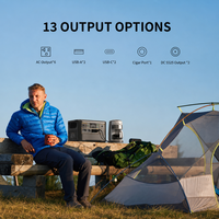 Station d'alimentation portable 3072Wh 3600W avec batterie LiFePO4, générateur à onde sinusoïdale pure, contrôle via application WiFi et Bluetooth, pour usage extérieur et de secours