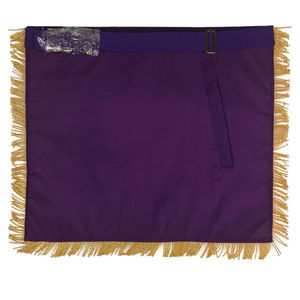 Ensemble de Régalia Maçonniques : Tablier, Collier et Épingle Brodés à la Main |   Matériaux de Qualité Supérieure |   Personnalisable pour les Grandes Loges - Product Image 4