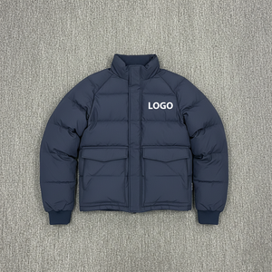 Chaqueta Bomber Acolchada de Lona Gruesa con Capucha Impermeable y Cortavientos de Marca de Lujo Personalizada para Hombre, Invierno, Estilo Urbano - Product Image 4