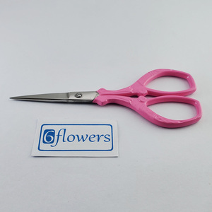 Ciseaux de coupe de fil et de tissu professionnels Poignée imprimée fantaisie et broderie Ciseaux à cils à lame tranchante Bord lisse - Product Image 4