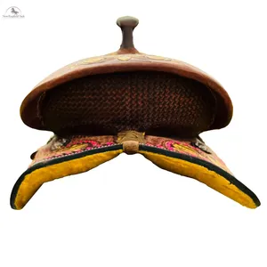 ตะกร้า100% ลายดอกไม้ทำจากหนังวัว100% พรีเมี่ยมสำหรับขี่ม้าถังสไตล์ตะวันตกอุปกรณ์สำหรับวัยรุ่น - Product Image 6