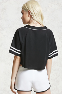 เสื้อเจอร์ซีย์เบสบอลสำหรับผู้ใหญ่เสื้อครอปพิมพ์ลายระบายอากาศชุดซอฟต์บอล - Product Image 6