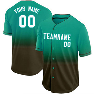 Maillot de baseball personnalisé en gros pour équipe, sublimation nom/numéro, 100 % polyester, séchage rapide, boutons recouverts, tenue d'entraînement - Product Image 4