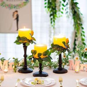 Diseño establecido mate boda nórdica decoración del hogar cilindro portavelas de cerámica contenedor tarros de velas vacías para vela ma - Product Image 5